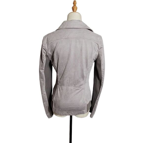 Marrakech Faux Gray Suede Moto Jacket - Picture 6 of 9